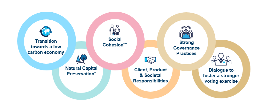 Corporate - Our Stewardship Policy - Six main areas of engagement